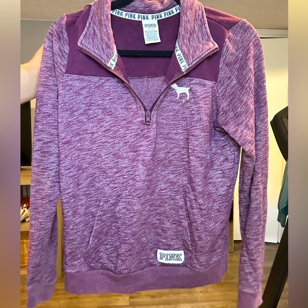 Pink half zip